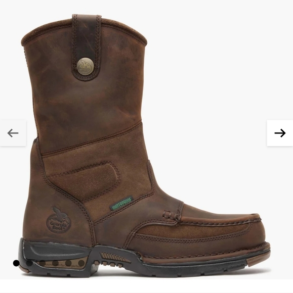 Georgia Athens Steel Toe Waterproof Wellington Size 10W - Picture 1 of 10